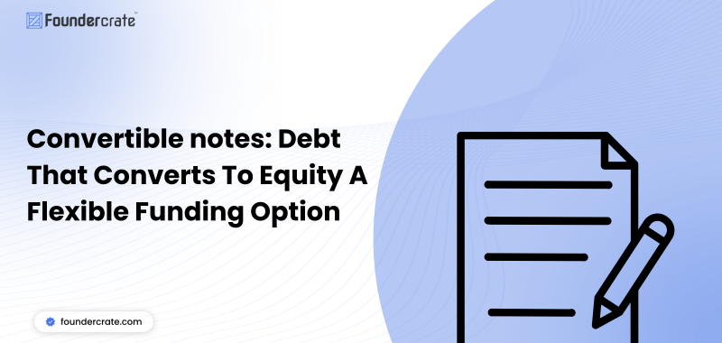 Convertible notes: Debt That Converts To Equity A Flexible Funding Option