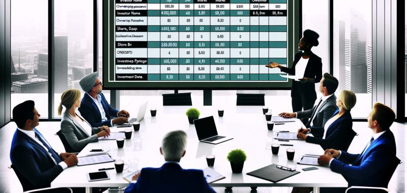 How to Present Your Cap Table Effectively